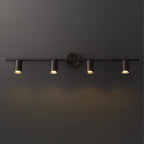 Modern Brass Double Cylinder Adjustable Wall Spotlight