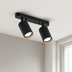 Modern Adjustable Two-Head LED Ceiling Spotlight – Directional Track Lighting Fixture