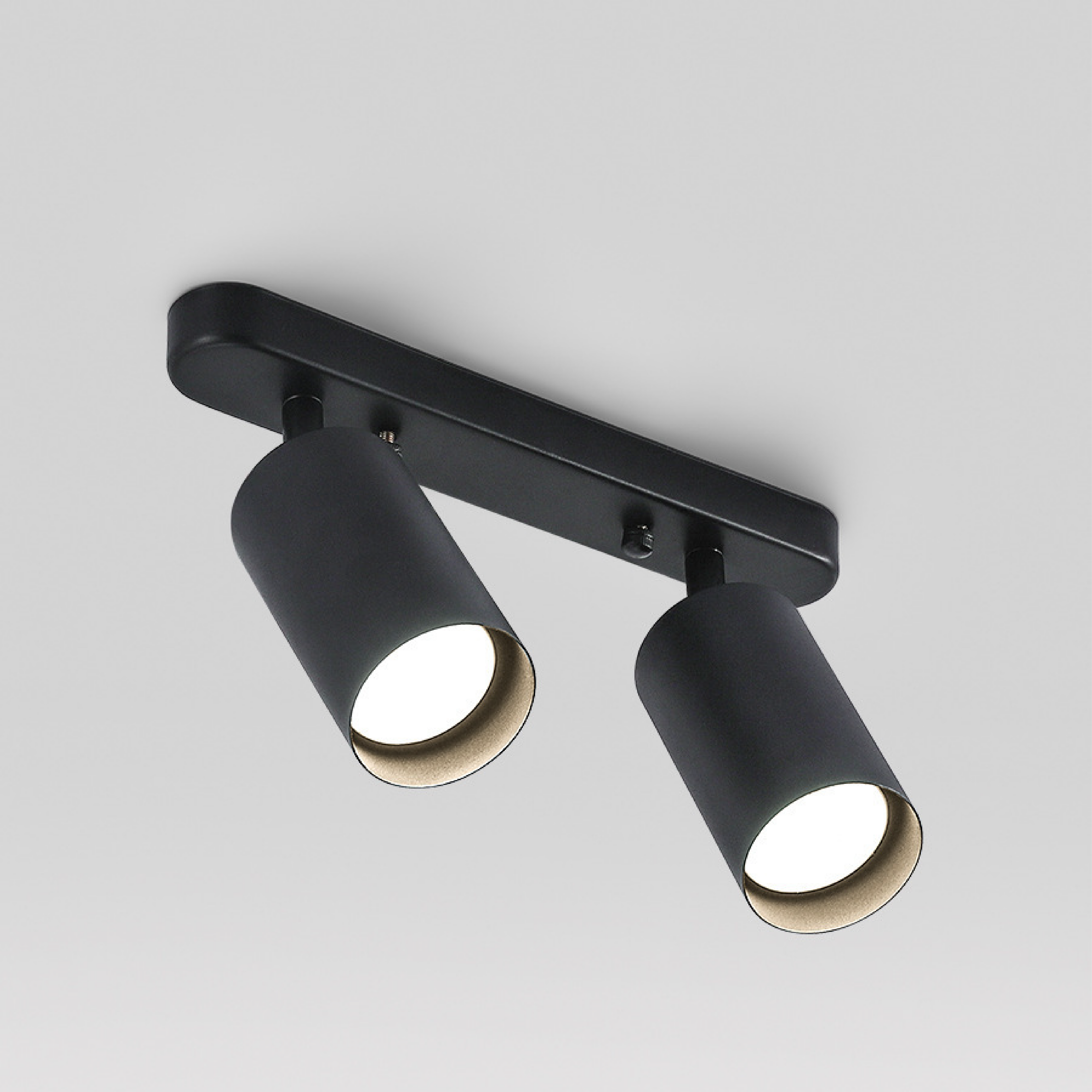 Modern Adjustable Two-Head LED Ceiling Spotlight – Directional Track Lighting Fixture