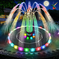 Solar Bird Bath Fountain 3.5W LED Ring Light Outdoor Pond Pool Patio Garden Pump