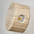 Japanese Wabi-Sabi Travertine Stone Wall Sconce LED 1-Light