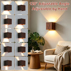 Outdoor Wall Sconce COB LED Waterproof 3000K Warm White Exterior Garden Porch Lamp
