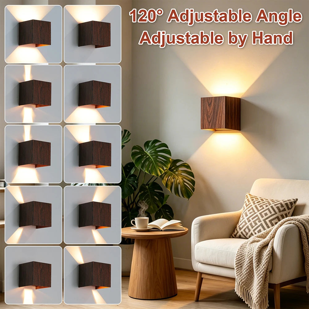 Outdoor Wall Sconce COB LED Waterproof 3000K Warm White Exterior Garden Porch Lamp