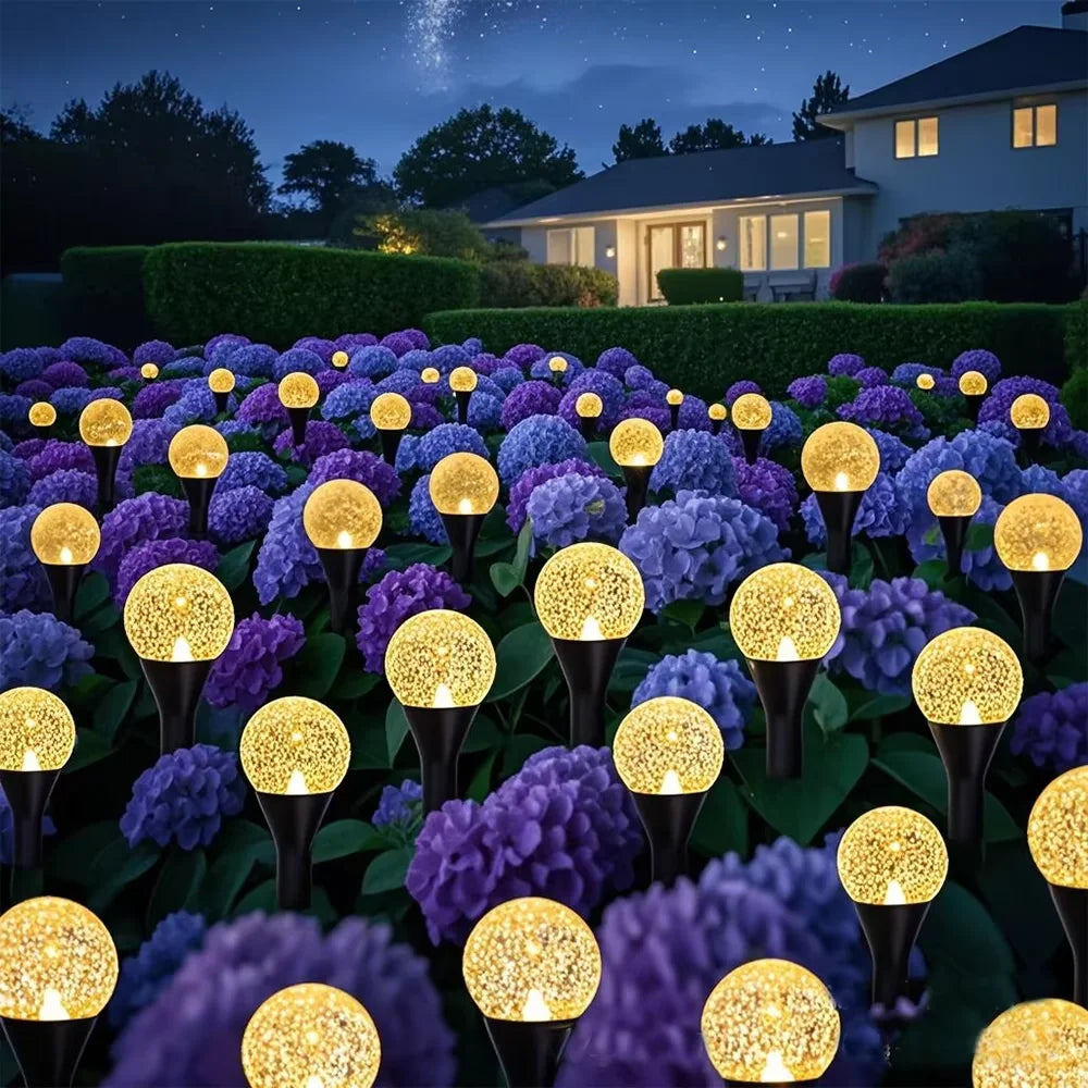 Solar Bubble Pathway Lights Outdoor Waterproof LED Garden Lawn Courtyard Landscape