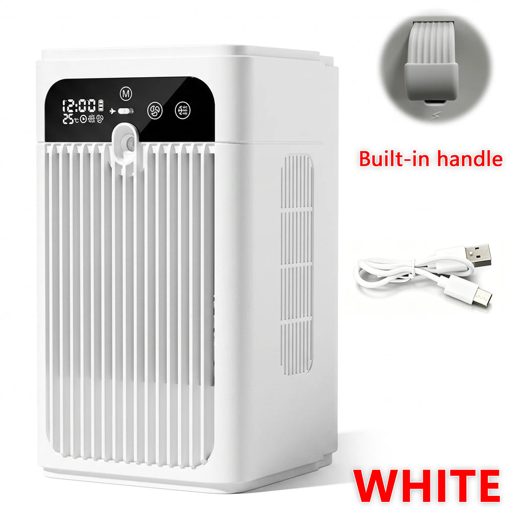 Mini USB Desktop Fan Portable 3000mAh Rechargeable Water Tank