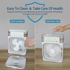 3-in-1 Portable Air Cooler Fan LED Night Light Humidifier