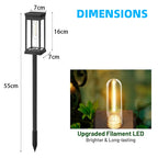 Solar Path Lights Outdoor IP65 Waterproof LED Landscape Lighting for Driveway Lawn