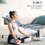1700ml 3-in-1 Mini Portable Air Cooler Touch Control 120 Degree