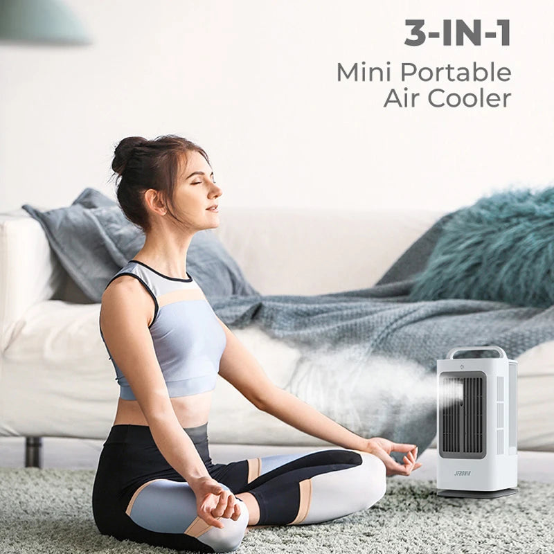 1700ml 3-in-1 Mini Portable Air Cooler Touch Control 120 Degree