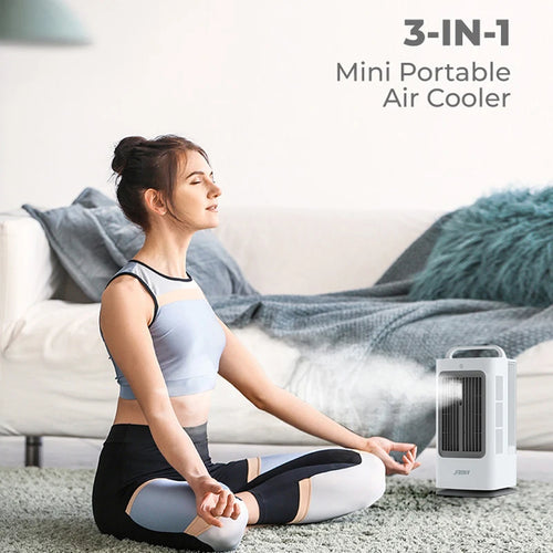 1700ml 3-in-1 Mini Portable Air Cooler Touch Control 120 Degree