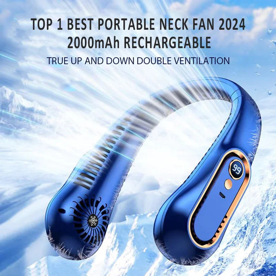 Wearable Neck Fan Portable Air Conditioner Bladeless Rechargeable