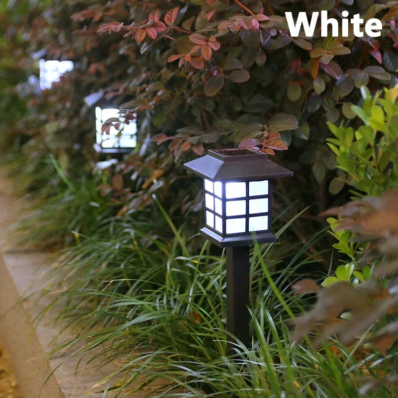 Solar LED Pathway Lights Outdoor Waterproof Garden Walkway Driveway Stake Lamps