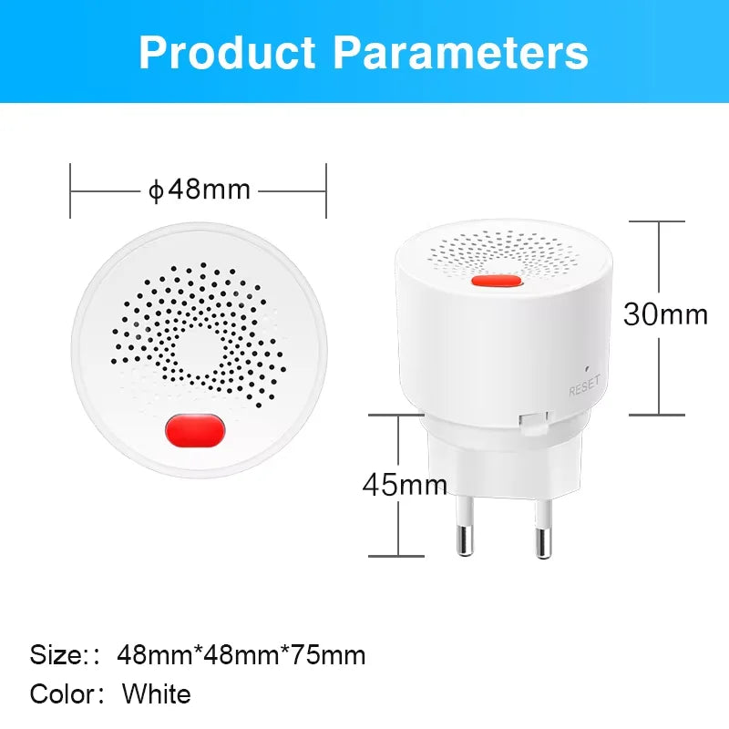 Tuya Zigbee Smart Gas Detector Alexa Google Home Compatible