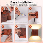 Outdoor Wall Sconce COB LED Waterproof 3000K Warm White Exterior Garden Porch Lamp