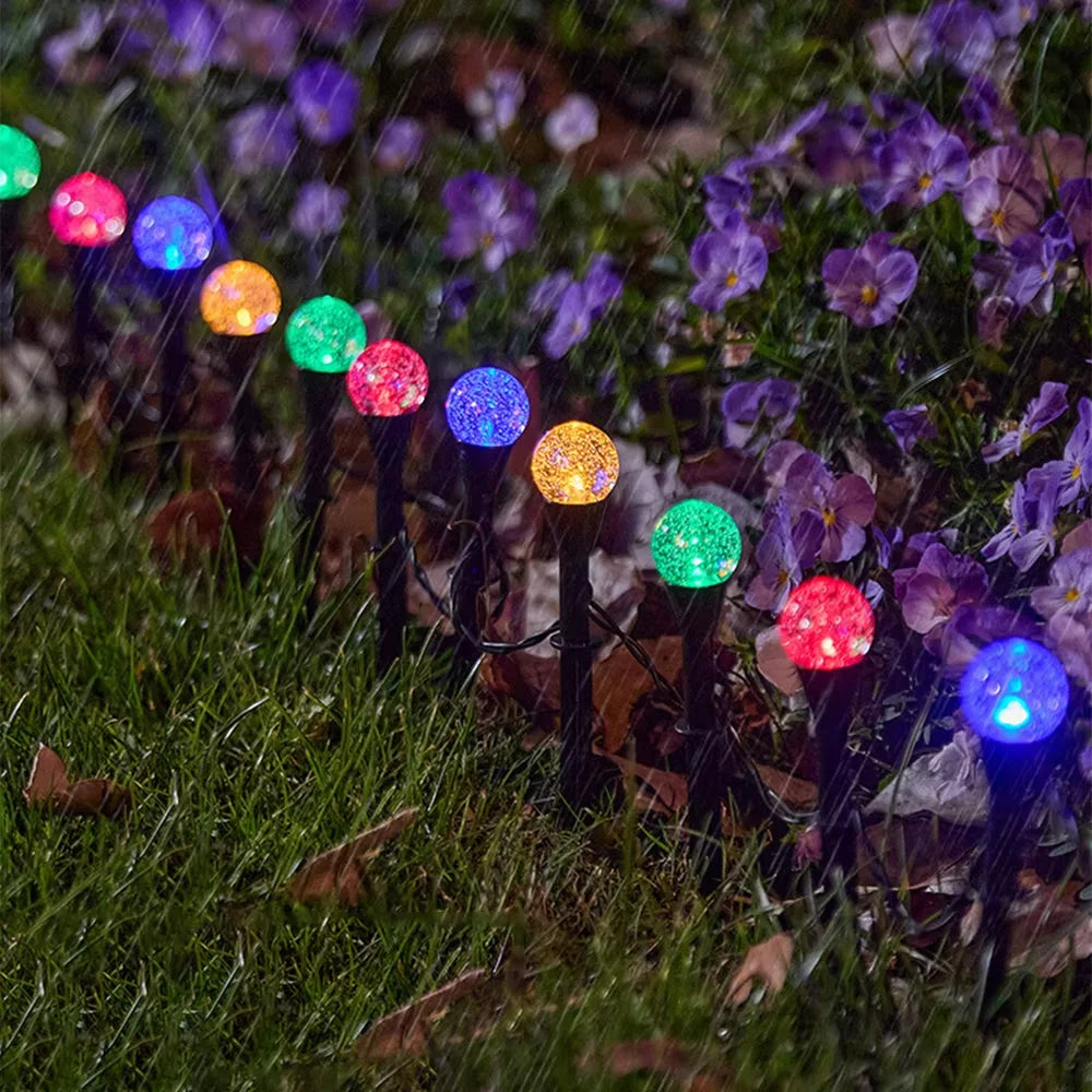 Solar Bubble Pathway Lights Outdoor Waterproof LED Garden Lawn Courtyard Landscape