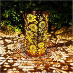 Solar Sunflower Shadow Light Outdoor Waterproof LED Pathway Lawn Garden Patio Decor