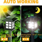 Solar LED Pathway Lights Outdoor Waterproof Garden Walkway Driveway Stake Lamps
