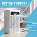Mini USB Desktop Fan Portable 3000mAh Rechargeable Water Tank