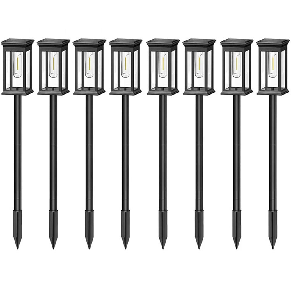 Solar Path Lights Outdoor IP65 Waterproof LED Landscape Lighting for Driveway Lawn