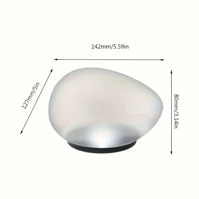 Solar Cobblestone Garden Light Waterproof Decorative Patio Yard Pathway Stone Lamp