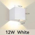 Outdoor Wall Sconce COB LED Waterproof 3000K Warm White Exterior Garden Porch Lamp