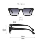 HERITAGE Sunglasses – Vintage Square Frame, UV400 Protection