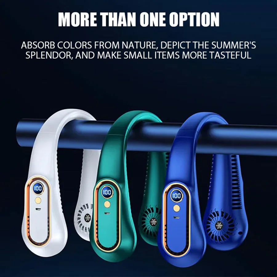 Wearable Neck Fan Portable Air Conditioner Bladeless Rechargeable