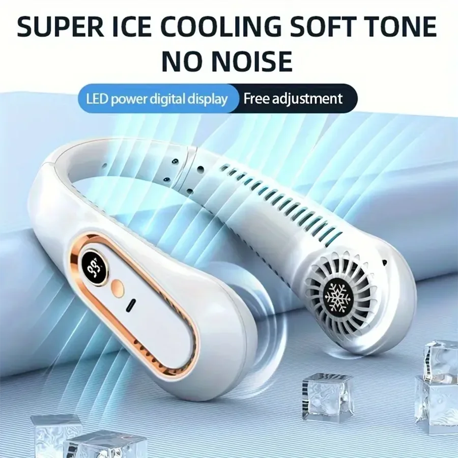 Wearable Neck Fan Portable Air Conditioner Bladeless Rechargeable