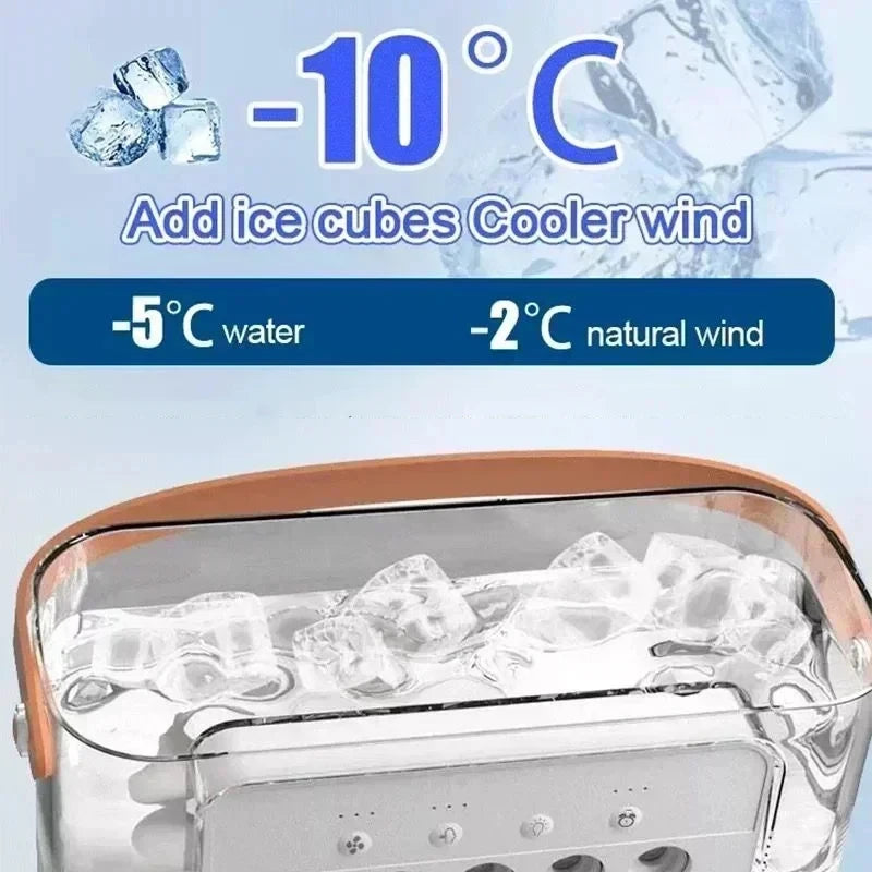 3-in-1 Portable Air Cooler Fan LED Night Light Humidifier