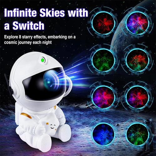 Astronaut Galaxy Projector Star Night Light for Kids Bedroom