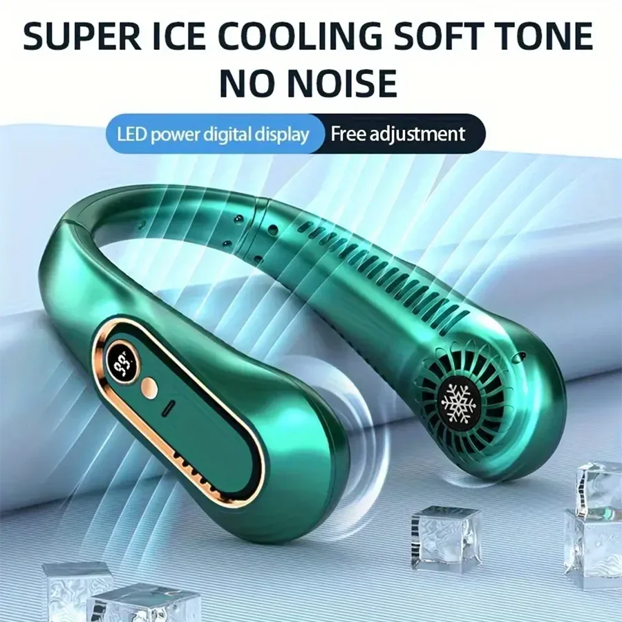 Wearable Neck Fan Portable Air Conditioner Bladeless Rechargeable