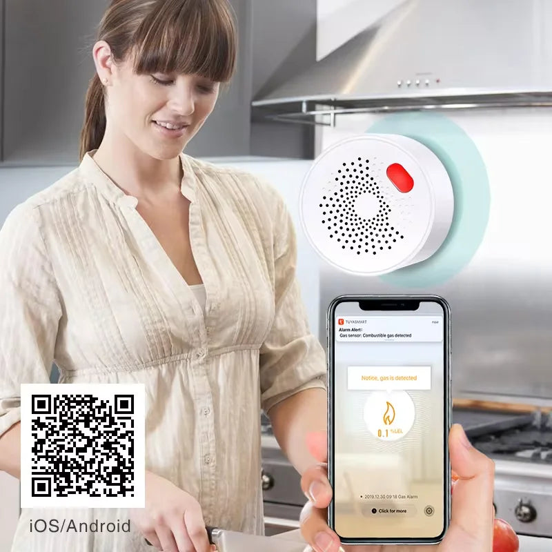 Tuya Zigbee Smart Gas Detector Alexa Google Home Compatible
