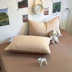 Brushed Microfiber Duvet Cover Set Soft Solid Color Bedding