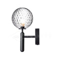 Scandinavian Brass Glass Globe LED Wall Light 1-Light