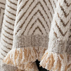 Scandinavian Woven Chevron Sofa Cover