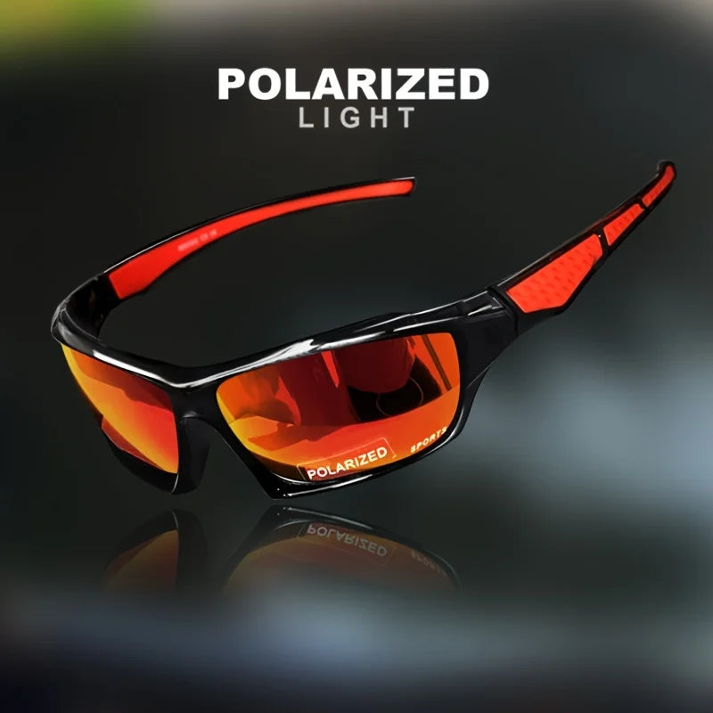 Polarized Sport Sunglasses – Wraparound Mirrored Lens UV400