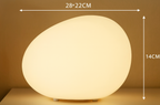 Nordic Stone-Shaped LED Table Lamp 1-Light