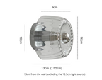 Modern Minimalist Glass Round Wall Sconce LED 1-Light