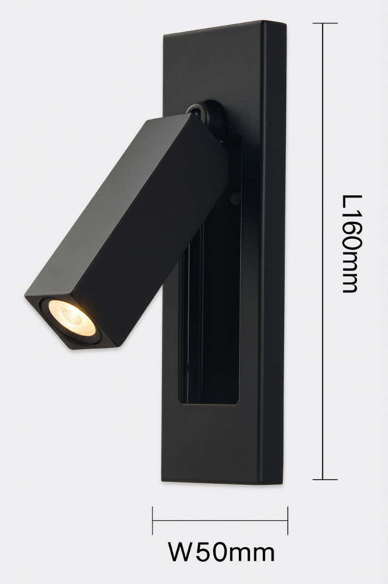 Modern Minimalist Embedded Aluminum LED Wall Sconce 1-Light
