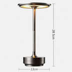 Modern Brass Cone LED Rechargeable Table Lamp 1-Light