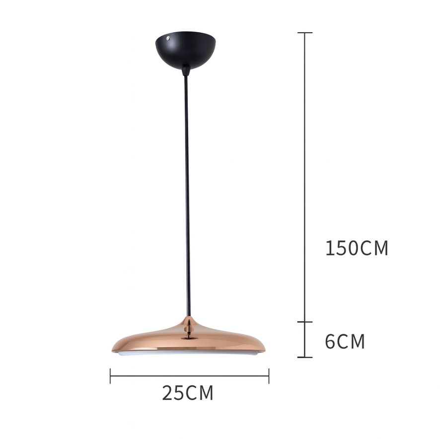 Scandinavian Round Pendant Light LED 1-Light