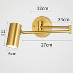 Modern Adjustable Swing Arm LED Wall Sconce 1-Light