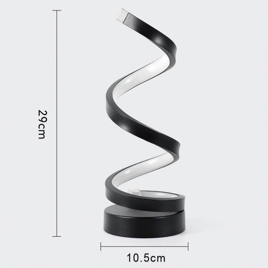 Modern Spiral LED Table Lamp 1-Light