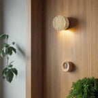 Japanese Wabi-Sabi Travertine Stone Wall Sconce LED 1-Light