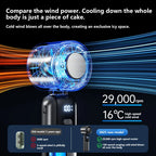 Ice Cooling Handheld Fan 100 Speeds USB Portable Turbo Desk