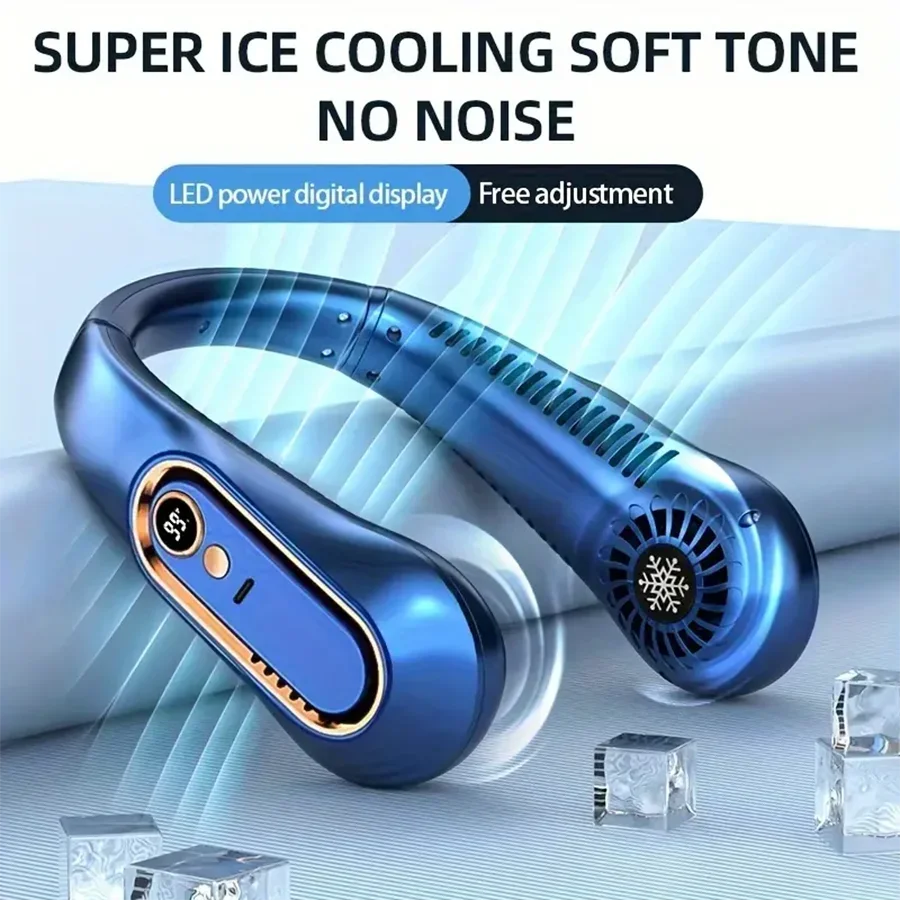Wearable Neck Fan Portable Air Conditioner Bladeless Rechargeable
