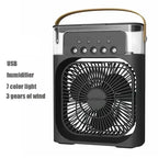 3-in-1 Portable Air Cooler Fan LED Night Light Humidifier