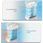 1700ml 3-in-1 Mini Portable Air Cooler Touch Control 120 Degree