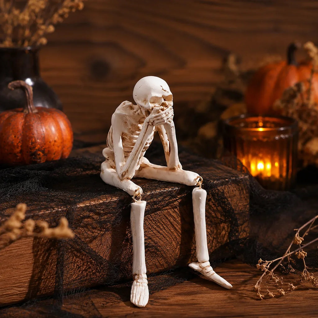 Silas Gothic Three Wise Skeleton Figurine Collection