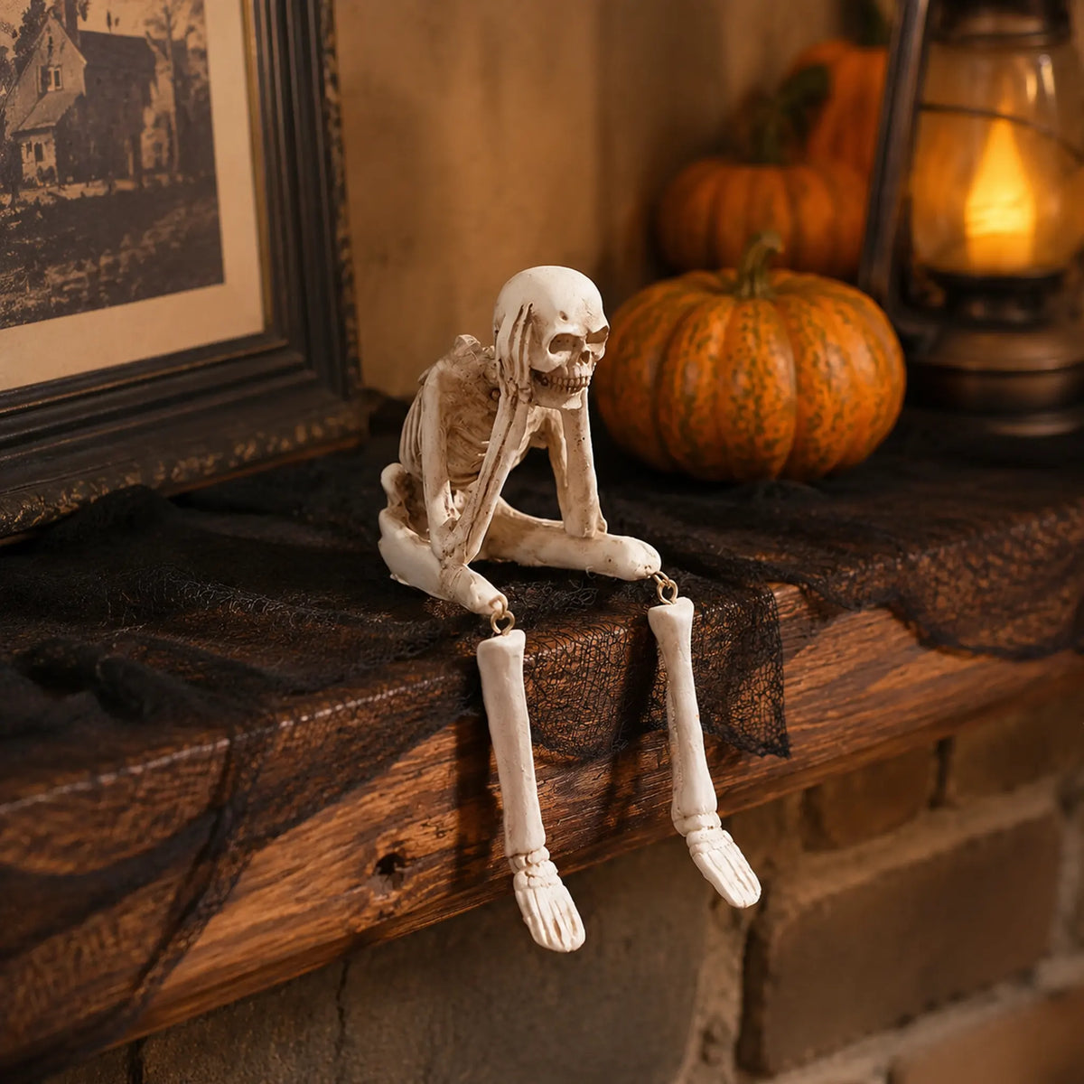 Silas Gothic Three Wise Skeleton Figurine Collection